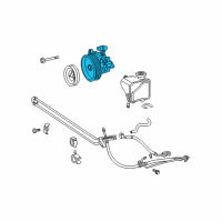 OEM 2007 Dodge Sprinter 3500 Power Steering Pump Diagram - 68006168AA