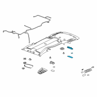 OEM 2005 Chevrolet Uplander Lamp Asm-Cargo *Gray L Diagram - 15874143