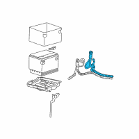 OEM 1999 Oldsmobile Alero Cable Asm, Engine Ground(27"Long) Diagram - 12157060