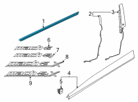 OEM Ford Mustang Mach-E WEATHERSTRIP - DOOR BELT Diagram - LJ8Z-5821452-A