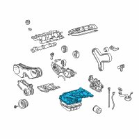 OEM 2007 Lexus RX400h Pan, Oil Diagram - 12111-0A040