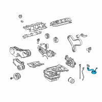 OEM 1997 Lexus ES300 Strainer Sub-Assy, Oil Diagram - 15104-20020