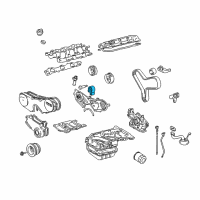 OEM Lexus Idler Sub-Assy, Timing Belt, NO.1 Diagram - 13505-20030