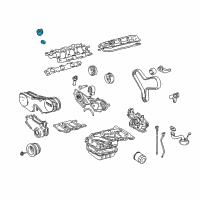 OEM Lexus Cap Sub-Assy, Oil Filler Diagram - 12180-20040