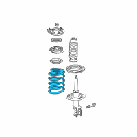 OEM 2005 Cadillac DeVille Front Springs Diagram - 22197594