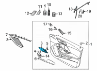 OEM 2021 BMW 228i xDrive Gran Coupe DOOR OPENER, FRONT LEFT Diagram - 51-41-9-875-695