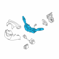 OEM Hyundai Genesis Switch Assembly-Multifunction Diagram - 93400-B1421-4X