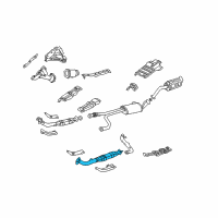 OEM Nissan Pathfinder Exhaust Tube Assembly, Front Diagram - 20020-1W600