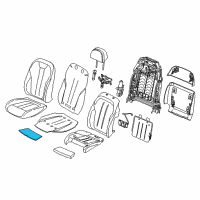 OEM 2014 BMW X5 Heating Element, Thigh Support Diagram - 52-10-7-320-362