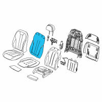 OEM 2015 BMW X5 Heating Element, Sports Backrest Diagram - 52-10-7-320-363