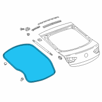 OEM 2019 Buick Regal Sportback Body Weatherstrip Diagram - 39147374