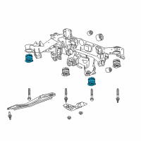 OEM 2016 Cadillac CTS Suspension Crossmember Front Mount Diagram - 23436815