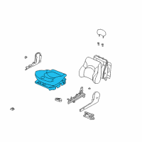 OEM 2003 Kia Optima Cushion Assembly-Front Seat, R Diagram - 882013C011BTF