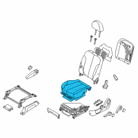 OEM 2011 Kia Sedona Cushion Assembly(W/O Track Diagram - 881004D223AGV