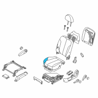 OEM 2014 Kia Sedona Pad Assembly-Front Seat Cushion Diagram - 881504D041