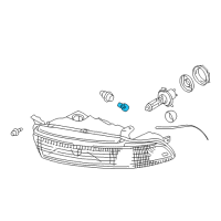 OEM Jeep CJ7 Bulb Diagram - L001157A