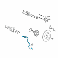 OEM 2011 Honda Accord Crosstour Sensor Assembly, Rear Diagram - 57470-TP6-A02