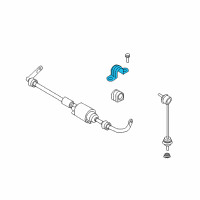 OEM 2004 BMW 760Li Right Stabilizer Bar Bracket Diagram - 33-55-6-779-492