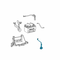 OEM 2003 Lincoln LS Battery Carriers Diagram - 3W4Z10756AA