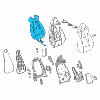 OEM 2019 Buick Regal Sportback Seat Back Heater Diagram - 13515186