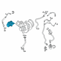 OEM 2019 BMW 540i SET WASTEGATE VALVE ACTUATOR Diagram - 11-65-8-485-182