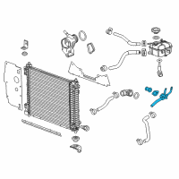 OEM 2009 Chevrolet Malibu Thermostat Housing Diagram - 12689039