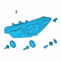 OEM 2015 Kia Forte Driver Side Headlight Assembly Diagram - 92101A7210