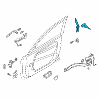 OEM 2016 Kia Cadenza Door Key Sub Set, Left Diagram - 819703RC00