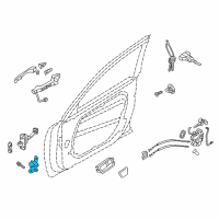 OEM 2014 Kia Cadenza Hinge Assembly-RH Diagram - 793203K000