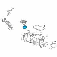 OEM 1999 Pontiac Montana Adapter, Mass Airflow Sensor Inlet Diagram - 25099500