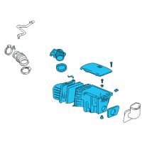 OEM 2004 Pontiac Aztek Air Cleaner Assembly Diagram - 10332673