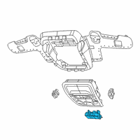 OEM Ram 1500 Switch-Overhead Console Diagram - 6EM26TX7AC