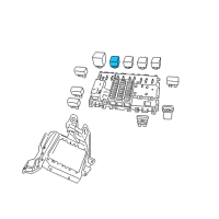 OEM 2005 Pontiac GTO Relay Asm-4 Pinion Min Diagram - 92092444