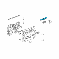 OEM Chevrolet Avalanche Plate, Front Side Door Accessory Switch Mount Diagram - 20922534