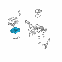 OEM 2010 Honda Fit Element Assembly, Air Cleaner Diagram - 17220-RB0-000