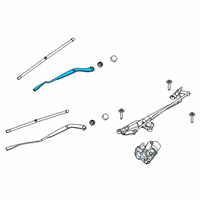 OEM Lincoln Wiper Arm Diagram - LC5Z-17527-B