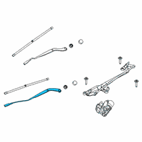 OEM 2022 Lincoln Aviator Wiper Arm Diagram - LC5Z-17526-A