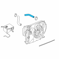 OEM 2010 Jeep Commander Hose-Radiator Outlet Diagram - 55116870AC