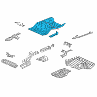 OEM Honda Civic Panel St, RR. Floor Diagram - 04655-TR2-305ZZ