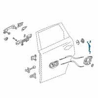 OEM 2014 Acura MDX Rod Set, Right Rear Diagram - 72613-TZ5-305