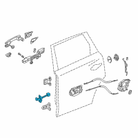 OEM 2019 Acura MDX Checker Complete , Rear Diagram - 72880-TZ5-A03