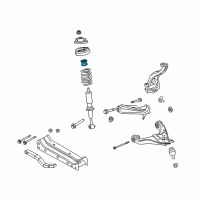 OEM 2008 Mercury Mountaineer Strut Bumper Diagram - 6L2Z-18198-A