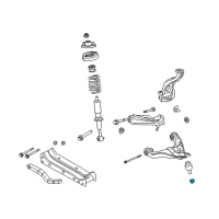 OEM 2013 Ford Explorer Lower Control Arm Nut Diagram - -W714890-S440