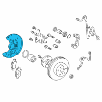 OEM 2009 Toyota Yaris Dust Shield Diagram - 47781-52030