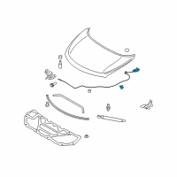 OEM 2009 Nissan Murano Cable Assembly-Hood Lock Diagram - 65621-1AA0A