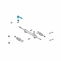 OEM 2016 Toyota Sienna Outer Tie Rod Diagram - 45470-09130