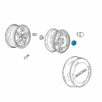 OEM 2011 Honda CR-V Cap, Wheel Center Diagram - 44732-S9A-000