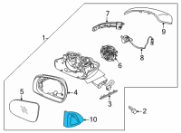 OEM 2021 Kia Sorento Cover Assembly-O/S MIRRO Diagram - 87607P2100