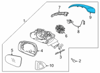 OEM 2021 Kia Sorento SCALP-O/S Rr View Mi Diagram - 87626P2000