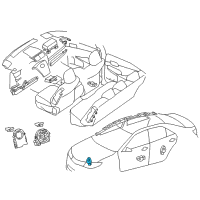 OEM 2014 Toyota Camry Front Sensor Diagram - 89173-09820